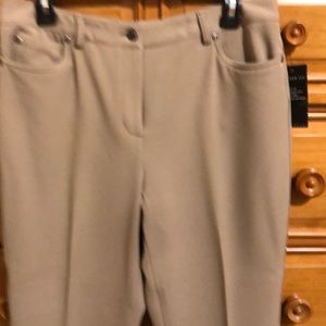 Tan long pants with tags, 10 petite